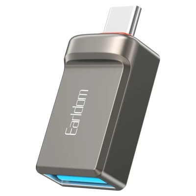 Adaptateur Earldom Ot89c Type-C Otg Usb-A 3.0 Femelle Vers Usb-C Mâle