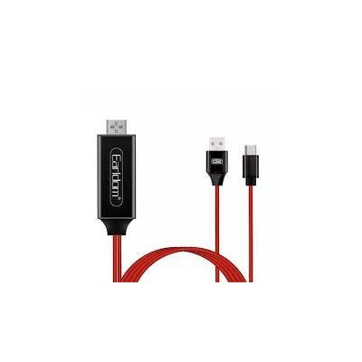 Câble Hdmi Type C Earldom 2m Rouge Câble Hdmi Type C Earldom 2m Rouge