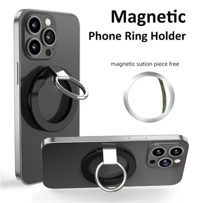 Support Anneau 360° Pour IPhone – Compatibilité MagSafe Noir Support Anneau 360° Pour IPhone – Compatibilité MagSafe Noir