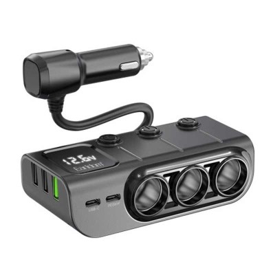 Chargeur de voiture Earldom ES-CS4 120W avec 3xUSB-A et 2xUSB-C Chargeur de voiture Earldom ES-CS4 120W avec 3xUSB-A et 2xUSB-C