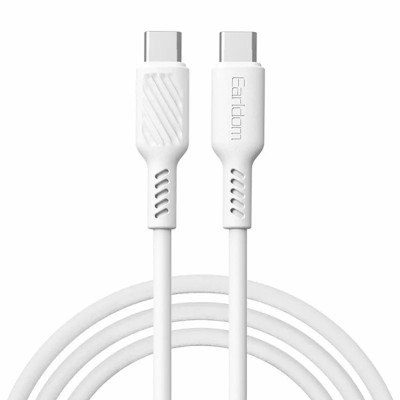 Câble De Charge Et Transfert Usb-C Vers Usb-C 1M Earldom Ec-171 Câble De Charge Et Transfert Usb-C Vers Usb-C 1M Earldom Ec-171