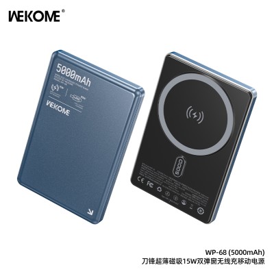 WEKOME WP-68 – Batterie Externe Sans Fil Magnétique 5000 mAh WEKOME WP-68 – Batterie Externe Sans Fil Magnétique 5000 mAh
