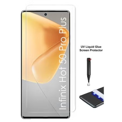 Film En Verre Trempé Super Glass 3D Anti-Espion Et Anti-Statique Pour Infinix Hot 50 Pro Plus