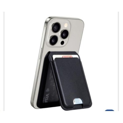 Porte-Cartes Magnétique En Cuir PU Avec Support De Téléphone Réglable – WIWU Mag Wallet