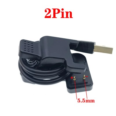 Câble Usb2.0 À 2 Broches Pour Montre Intelligente Universel Connecteur Clip 2P 5.5 Mm Câble Usb2.0 À 2 Broches Pour Montre Intelligente Universel Connecteur Clip 2P 5.5 Mm