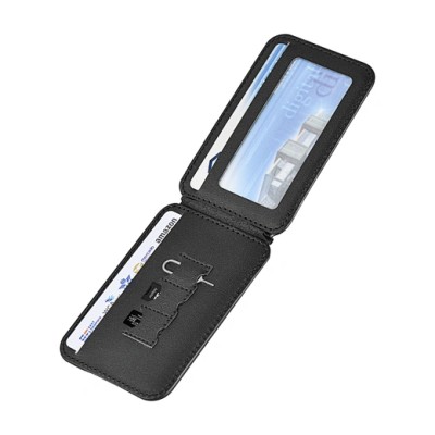 Porte-Cartes Magnétique En Cuir PU Avec Support De Téléphone Réglable – WIWU Mag Wallet
