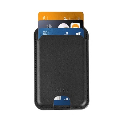 Porte-Cartes Magnétique En Cuir PU Avec Support De Téléphone Réglable – WIWU Mag Wallet