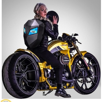 Sac À Dos Moto Led Carbone 3D Sac À Dos Moto Led Carbone 3D