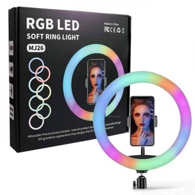 Anneau Lumineux LED RGB ZB-RGB56 Avec Support Pour Smartphone