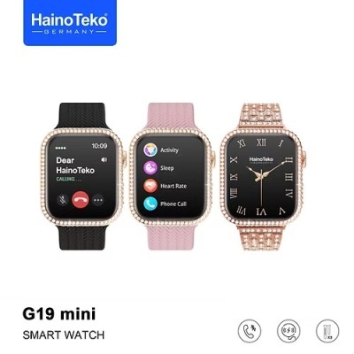 Montre Connectée Intelligente HainoTeko G19 Mini – Smartwatch Bluetooth Multifonction