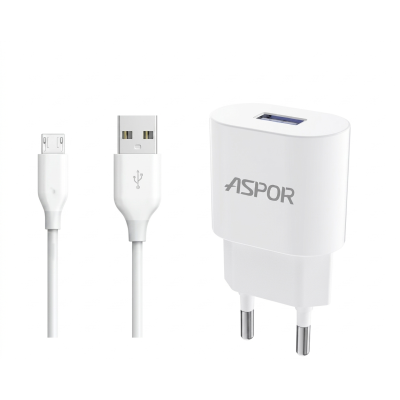 Chargeur Micro USB 2.4A Blanc