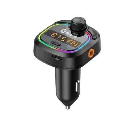 Transmetteur FM Bluetooth Voiture RGB