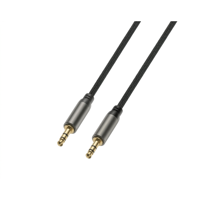 Câble AUX 3.5mm Nylon Noir