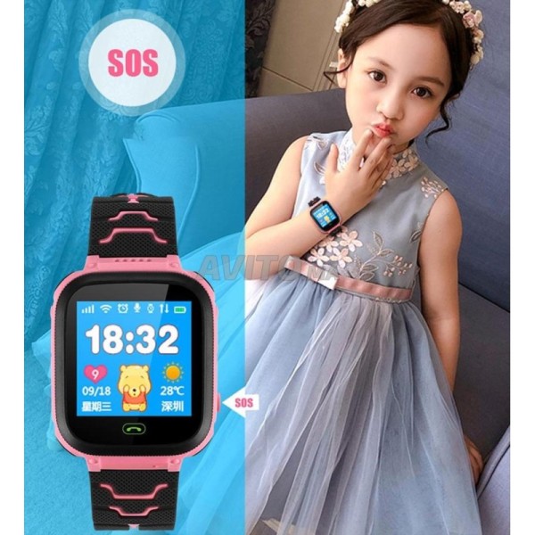 Smart watch pour enfants smart kids en rose