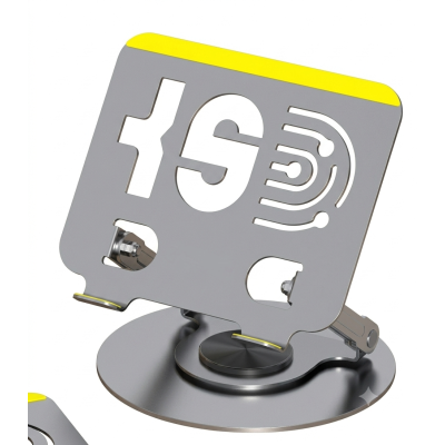 Support Métallique Pliable Pour Ordinateur Portable Argent