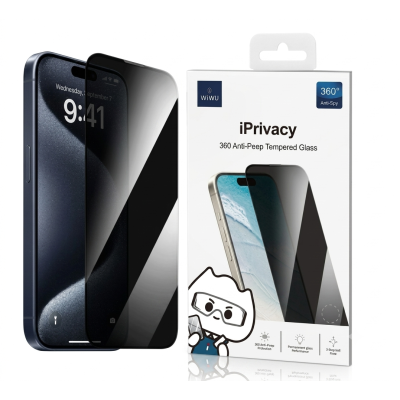 Verre Trempé Confidentialité Pour iPhone 16 Pro 6.3 Pouces (10 Pièces)