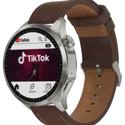 Montre Connectée HainoTeko  Argent Et Marron