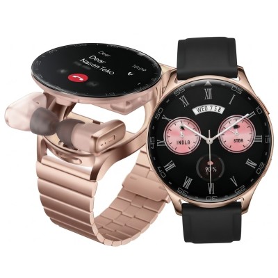 Montre Connectée HainoTeko  Rose Gold Et Noir
