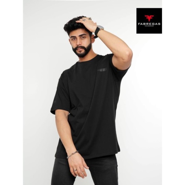 Fabregas T-Shirt Oversize Pour Homme-Noir