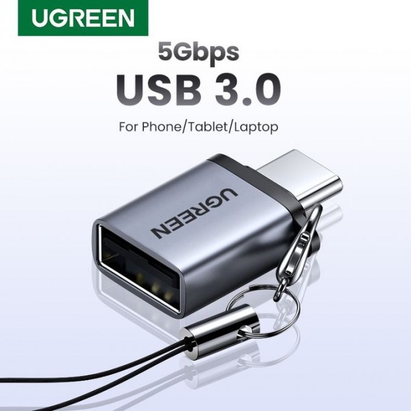 Ugreen Adaptateur OTG USB-C Vers USB 3.0 5Gbps - Compatible avec Galaxy S22 Note 20 MacBook Pro iPad Pro